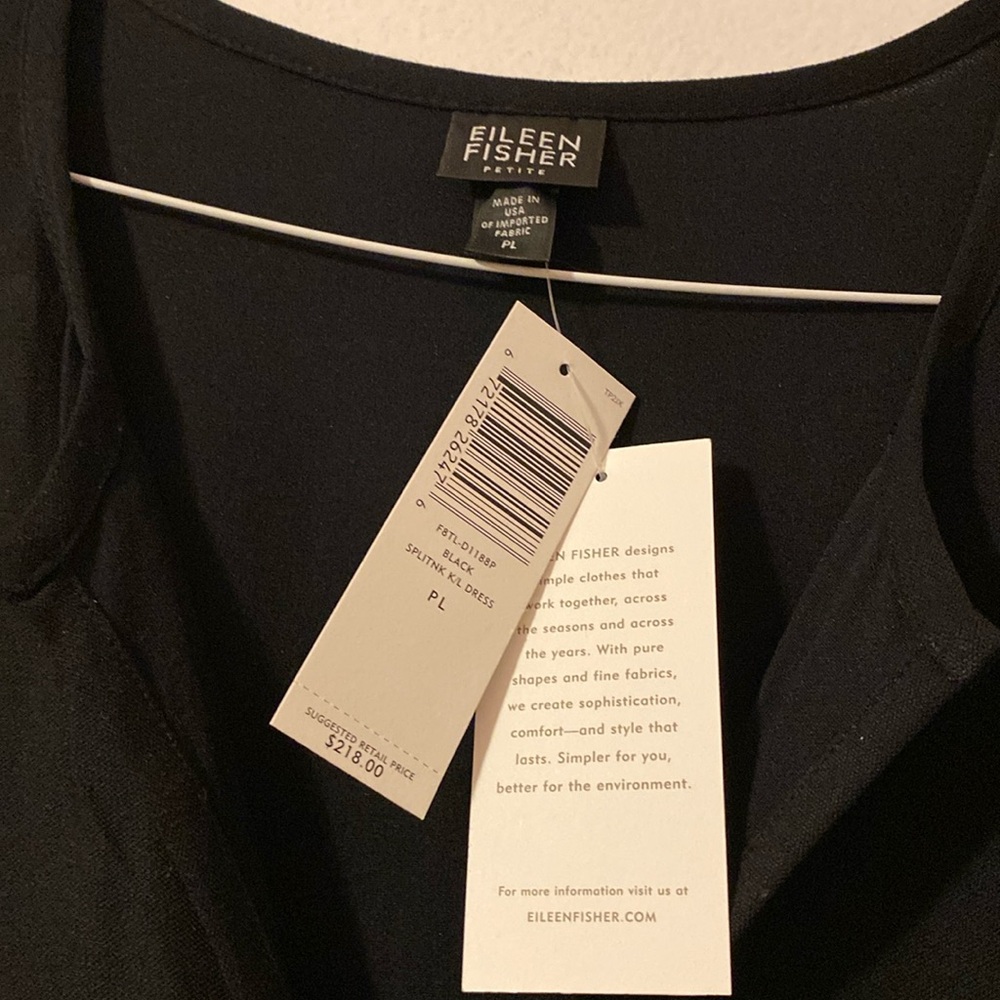 Eileen FisherBlack dress Size PL